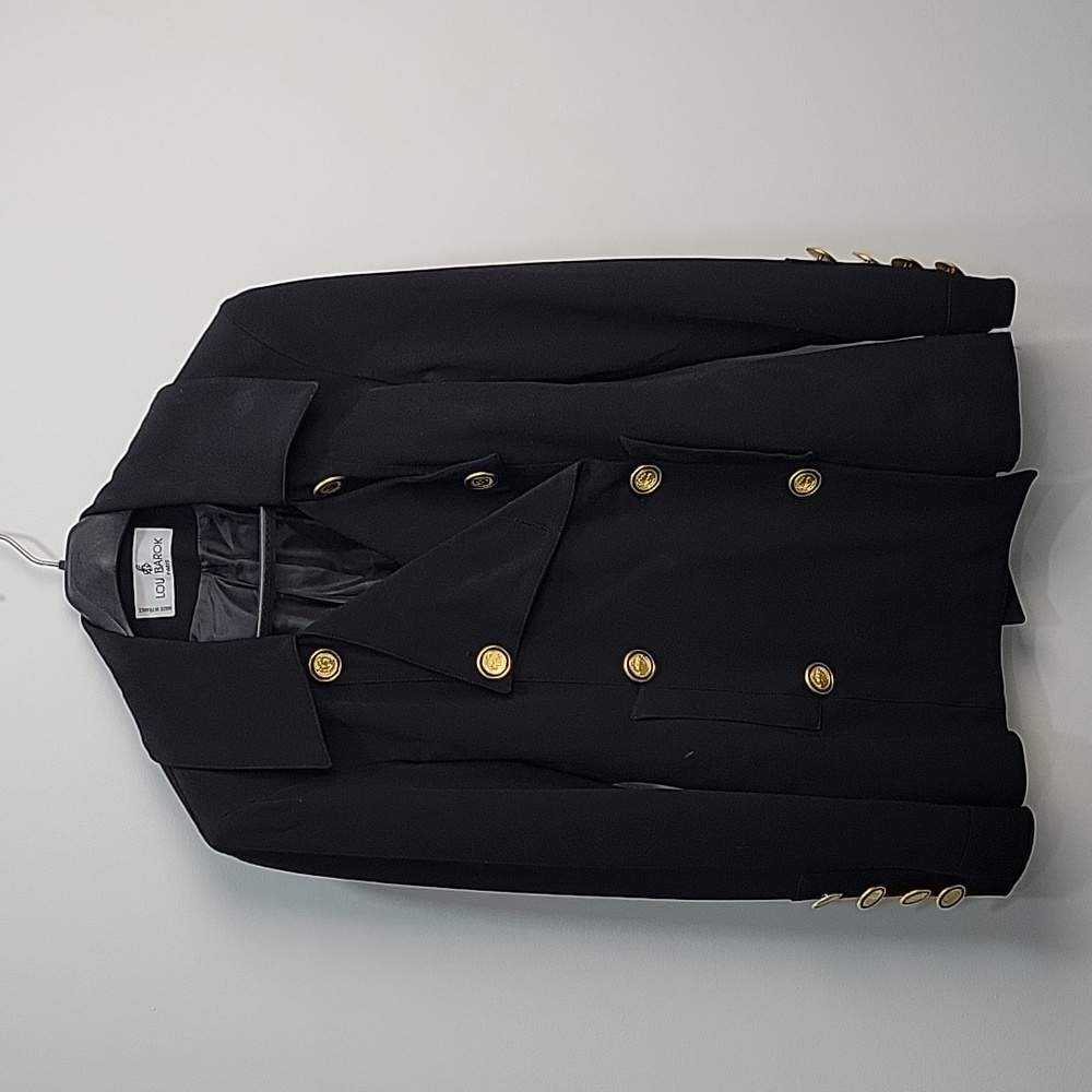 Lou Barok Paris Womens Blazer Black Size Medium